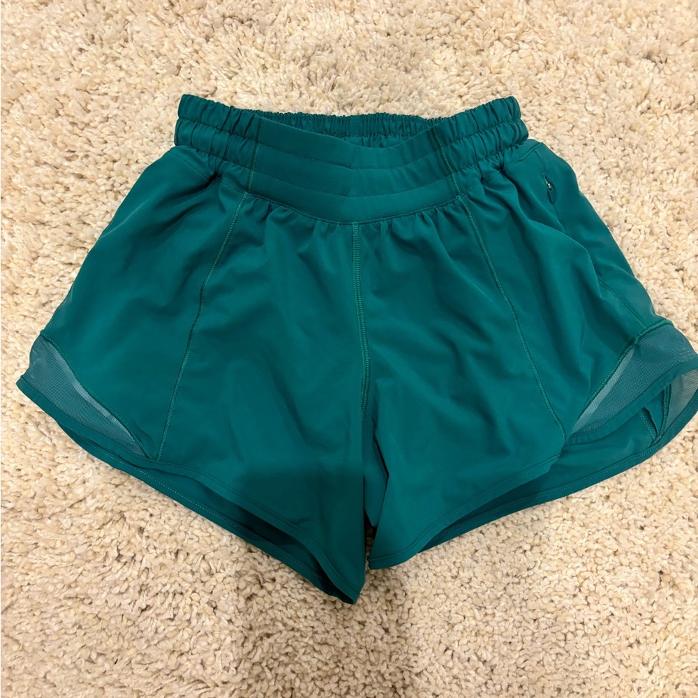 Lululemon Teal Lagoon Hottie Hot Shorts